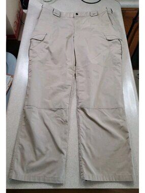 5.11 Tactical Pants Mens 40x32 Khaki Cargo Multi Pocket D-Ring Reinforced Knees